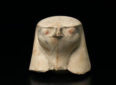 Falcon-Headed Cover of a Canopic Jar, 19th-20th Dynasty by New Kingdom Egyptian